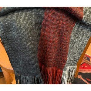 Mens Scarf, Knit Striped Scarf, Long Winter Mens Scarves